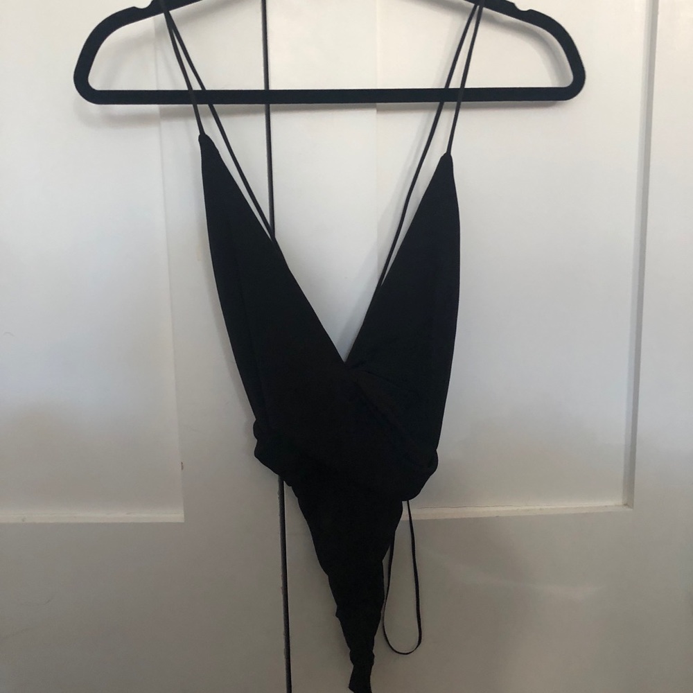 ZARA BLACK KNOT BODY SUIT